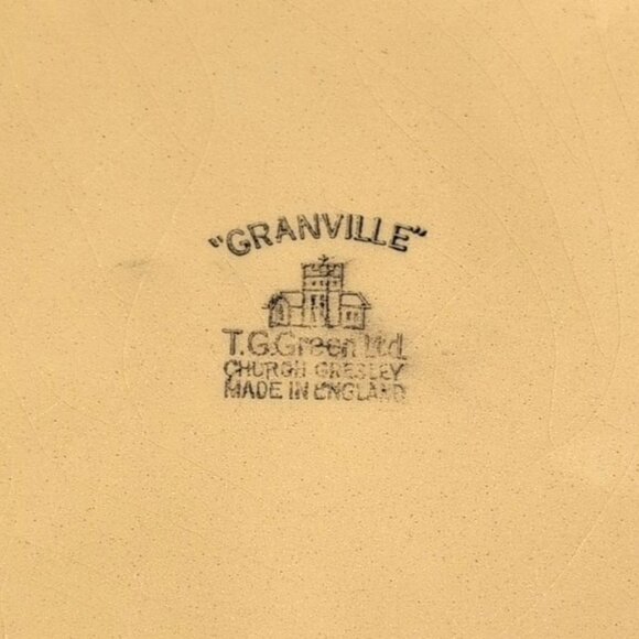 Set of 2 Vtg 60s T.G. Green "Granville" Casserole Bowls Brown/Honey Ribbed GUC - Picture 8 of 10